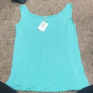 Magic Fit Turquoise/Mint Basic Round Neck Tank Top